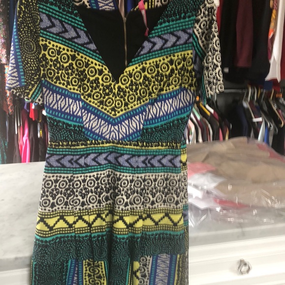 Plenty Tracy Reese Mixed Print Fit Flare Dress 390 - Picture 4 of 5